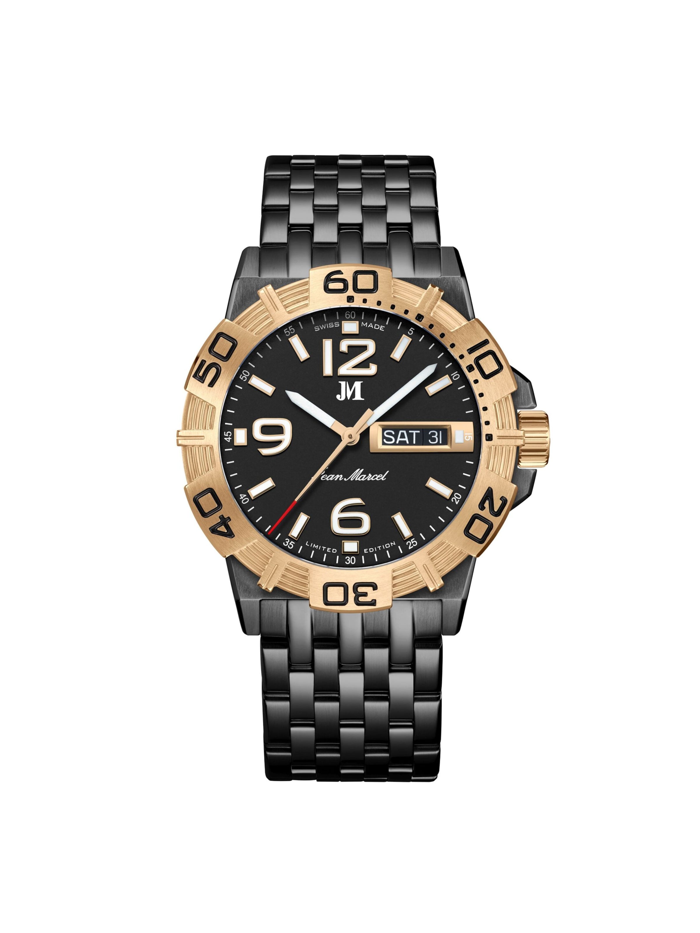 Jean Marcel Analog Watch in Black: front