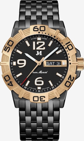 Montre à affichage analogique Jean Marcel en noir : devant