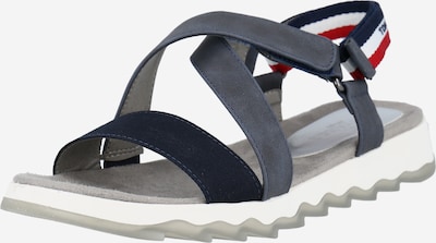 TOM TAILOR Sandale in navy / rot / weiß, Produktansicht