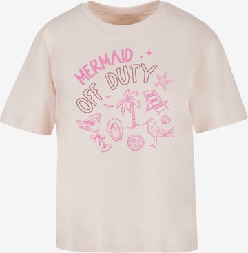 T-shirt 'Mermaid Of Duty' F4NT4STIC en rose : devant