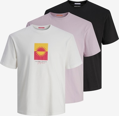 Marškinėliai 'MARBELLA' iš JACK & JONES, spalva – levandų spalva / pitajų spalva / juoda / balta, Prekių apžvalga