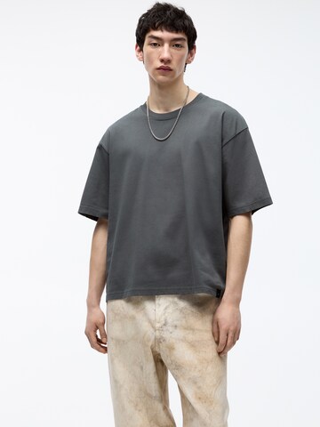 Pull&Bear Shirt in Grijs: voorkant