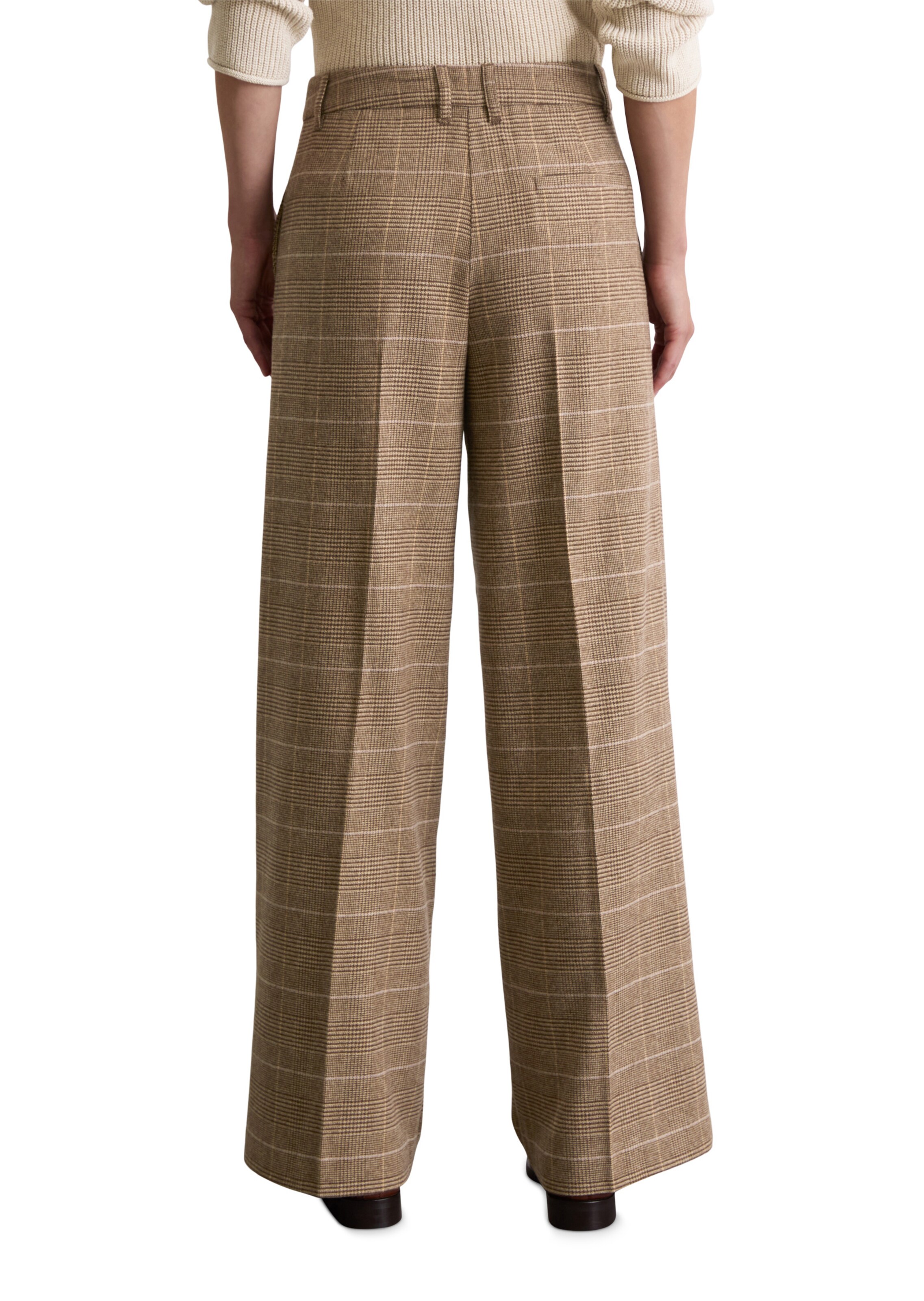 Marc O'Polo Loosefit Broek in Bruin