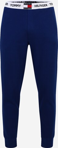 Tommy Hilfiger Underwear Tapered Pajama Pants in Blue: front