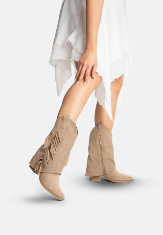 Bottes de cowboy Salinyang en vert