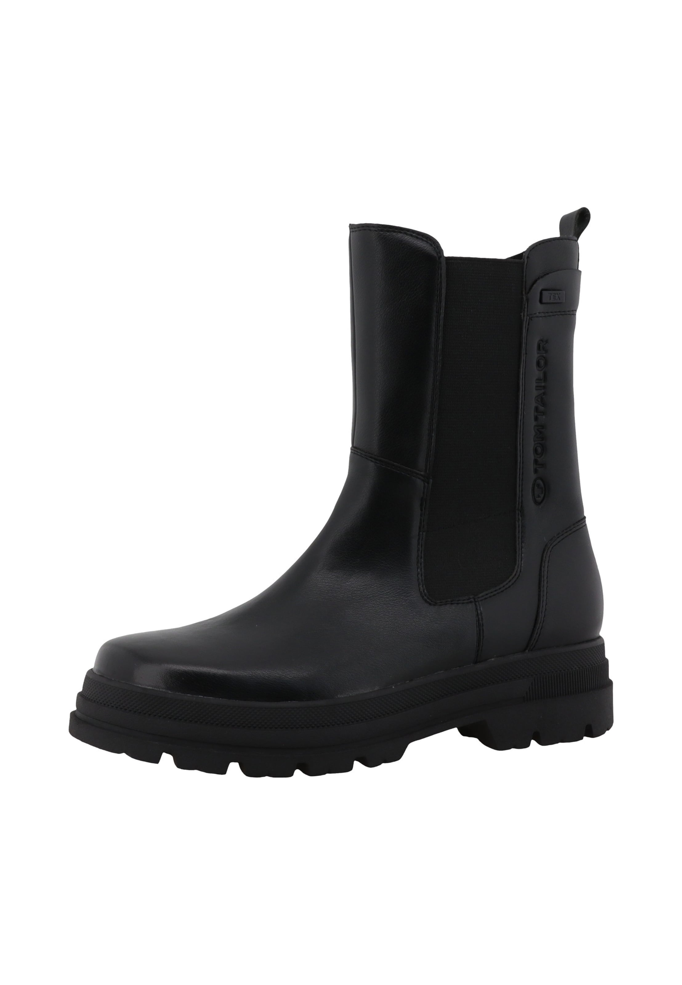 Bottines TOM TAILOR en noir : devant
