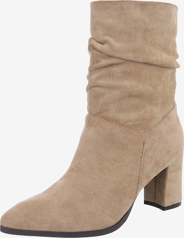 Ital-Design Stiefelette in Braun: Vorderseite