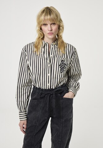 Fabienne Chapot Blouse in Zwart: voorkant
