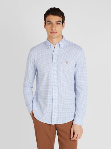 Polo Ralph Lauren Regular fit Overhemd in Blauw: voorkant