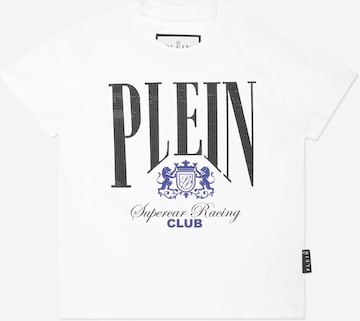 Philipp Plein - Camiseta 'Racing' en blanco: frente