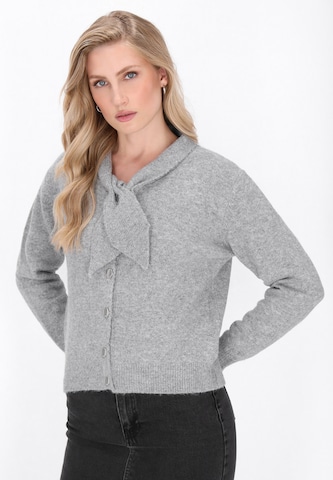 Cardigan 'Vintage' DreiMaster Vintage en gris : devant
