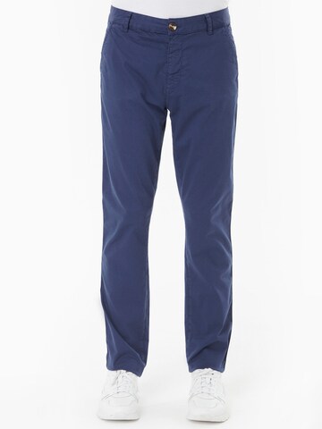 Organication Slimfit Hose in Blau: Vorderseite