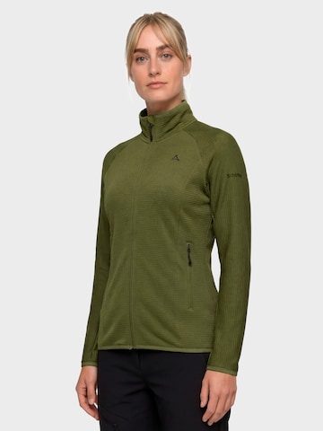 Schöffel Functionele fleece jas 'Cascata' in Groen: voorkant