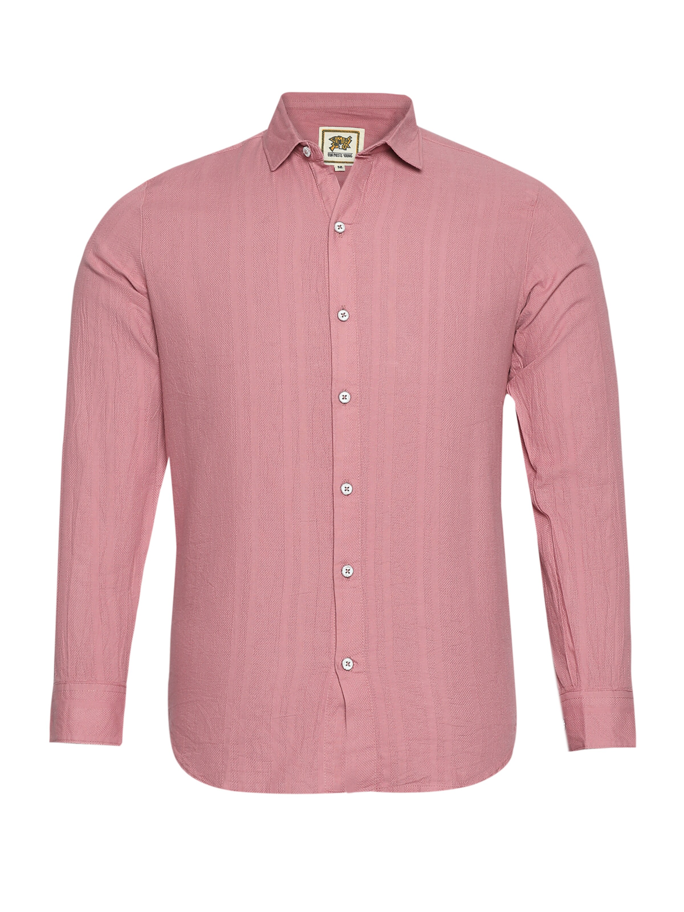 Campus Sutra Rovný strih Košeľa - Ružová: predná strana