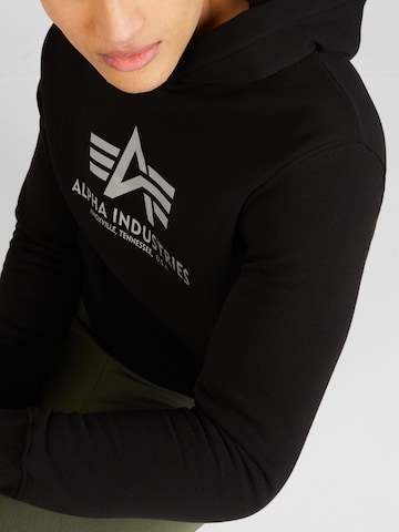 ALPHA INDUSTRIES Sweatshirt in Schwarz