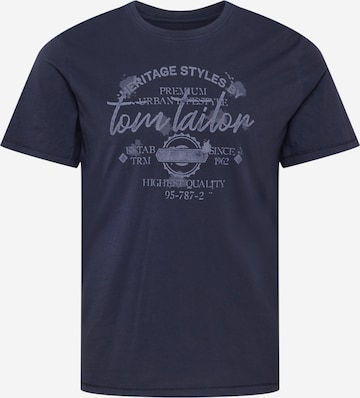 TOM TAILOR Shirt in Blue: front