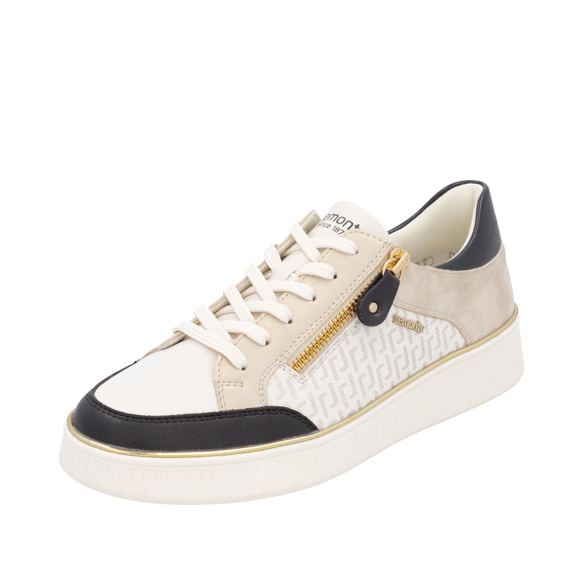REMONTE Sneakers in Beige / Black / White, Item view