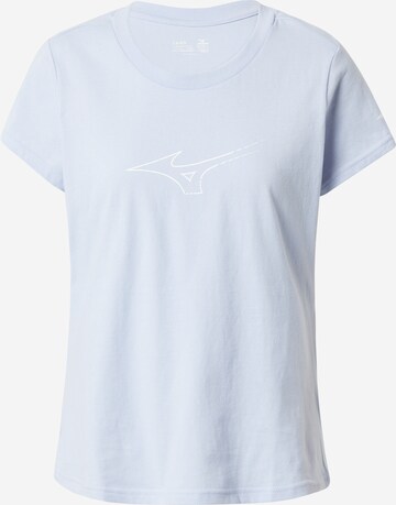 T-shirt fonctionnel MIZUNO en bleu : devant