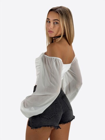 Elara Bluse in Weiß