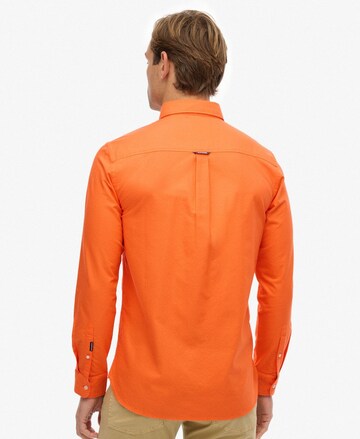 Superdry Slim fit Overhemd in Oranje