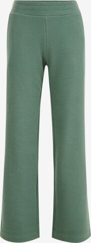 WE Fashion Loose fit Trousers in Green: front