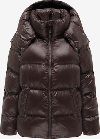 NAVAHOO Winterjas in Bruin: voorkant