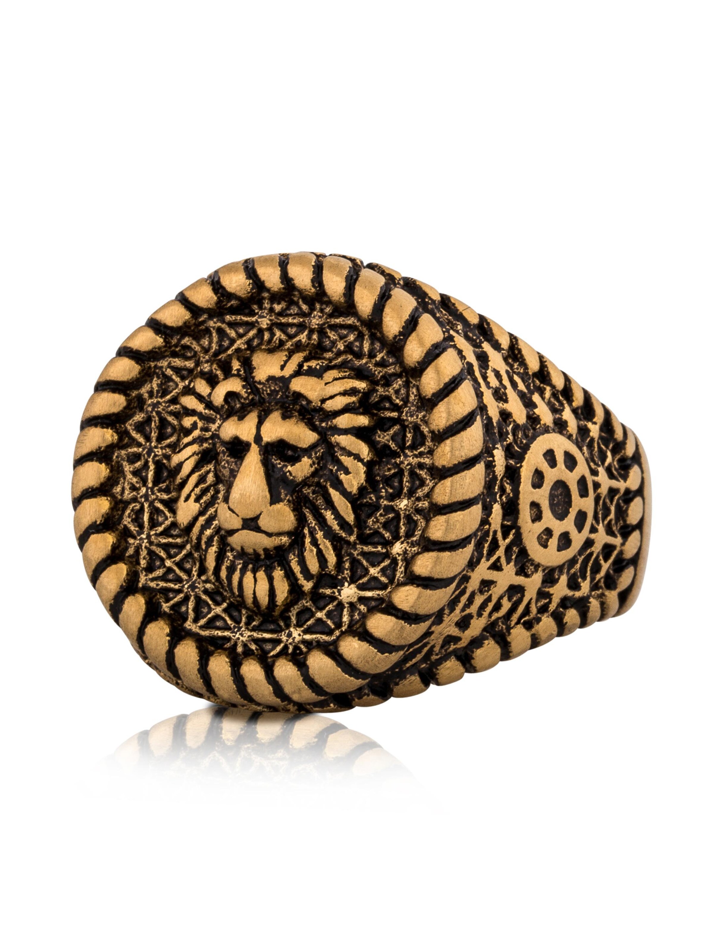 Akitsune Ring 'Imperator'‌ in Gold: Vorderseite