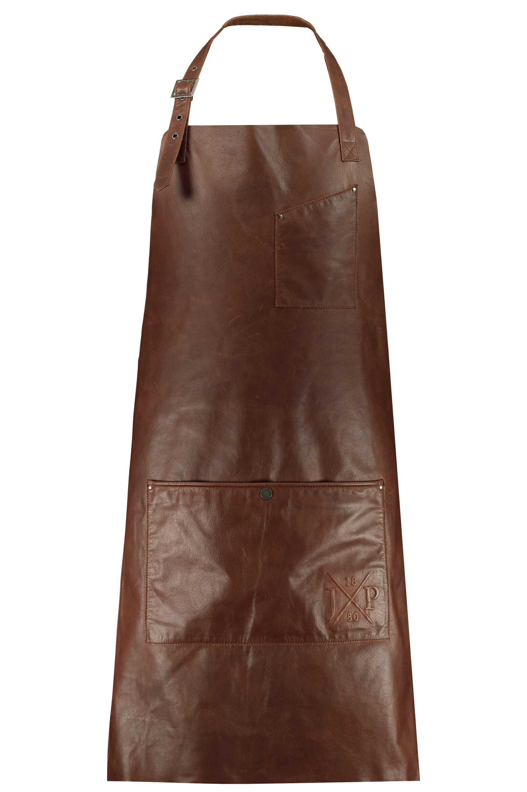 JP1880 Schort in Bruin: voorkant