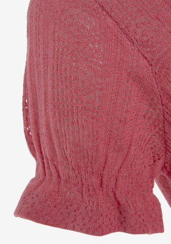 VIVANCE Gebreid vest in Rood