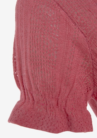 VIVANCE Knit cardigan in Red