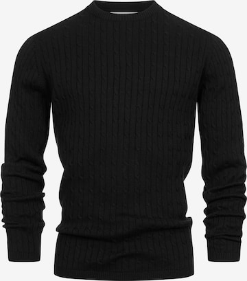 Kronstadt Trui 'Cable' in Zwart: voorkant