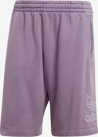 ADIDAS ORIGINALS - Loosefit Pantalón 'Adicolor Outline Trefoil' en lila: frente