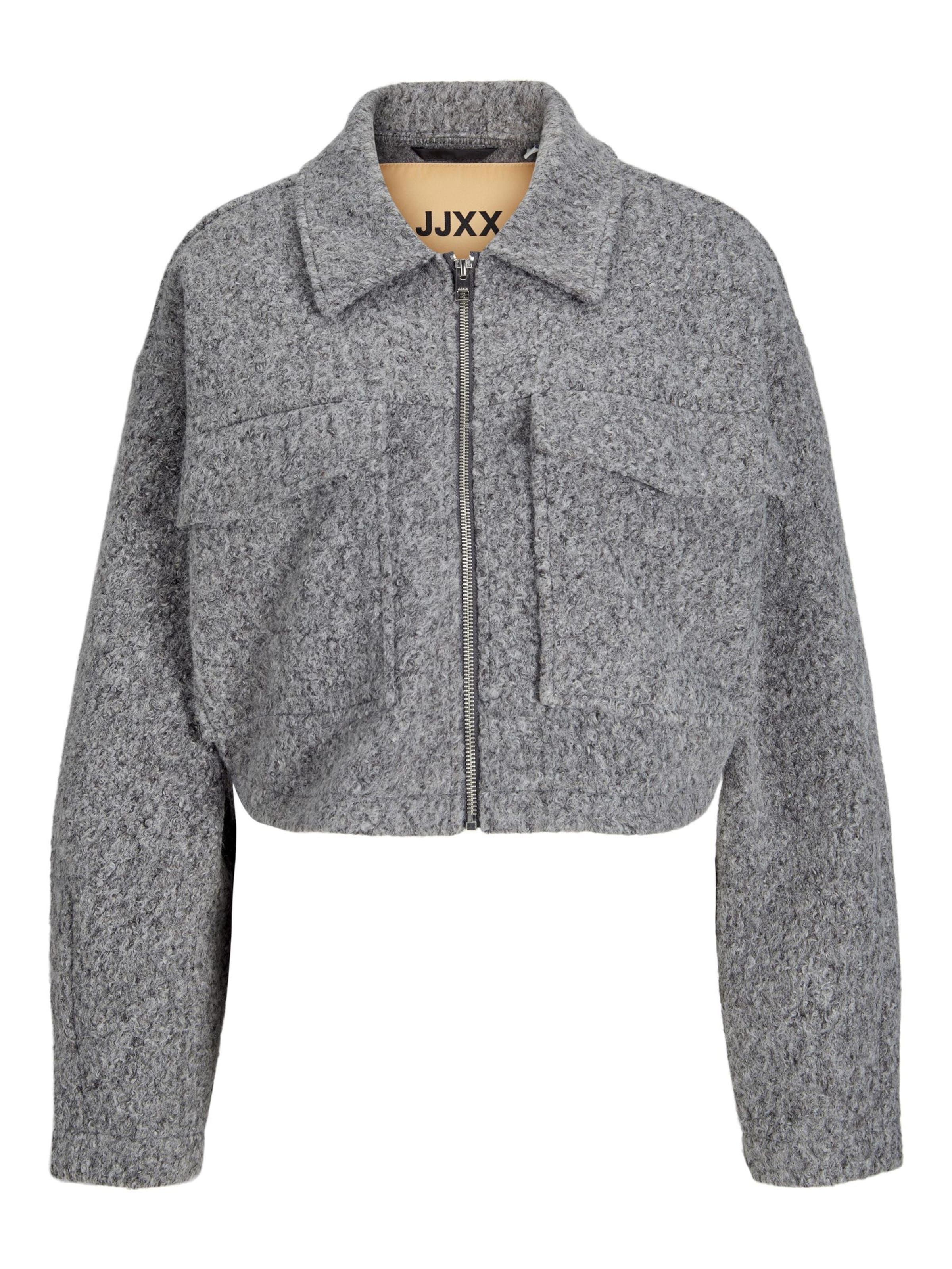JJXX Tussenmantel 'CAROL' in Grijs: voorkant
