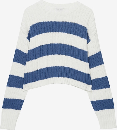 Pull&Bear Pullover in blau / weiß, Produktansicht
