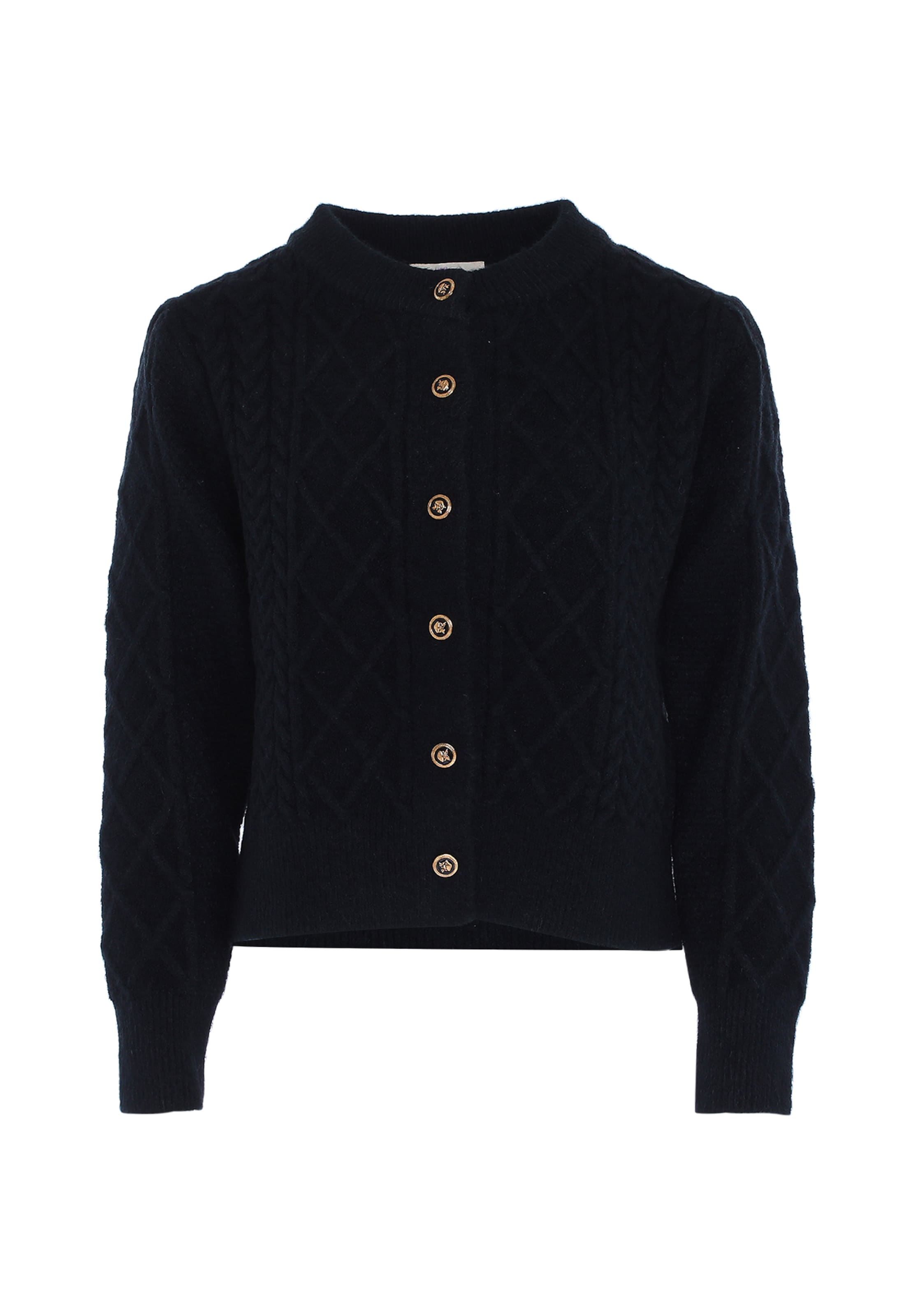 aleva Kardigan w kolorze czarny: przód