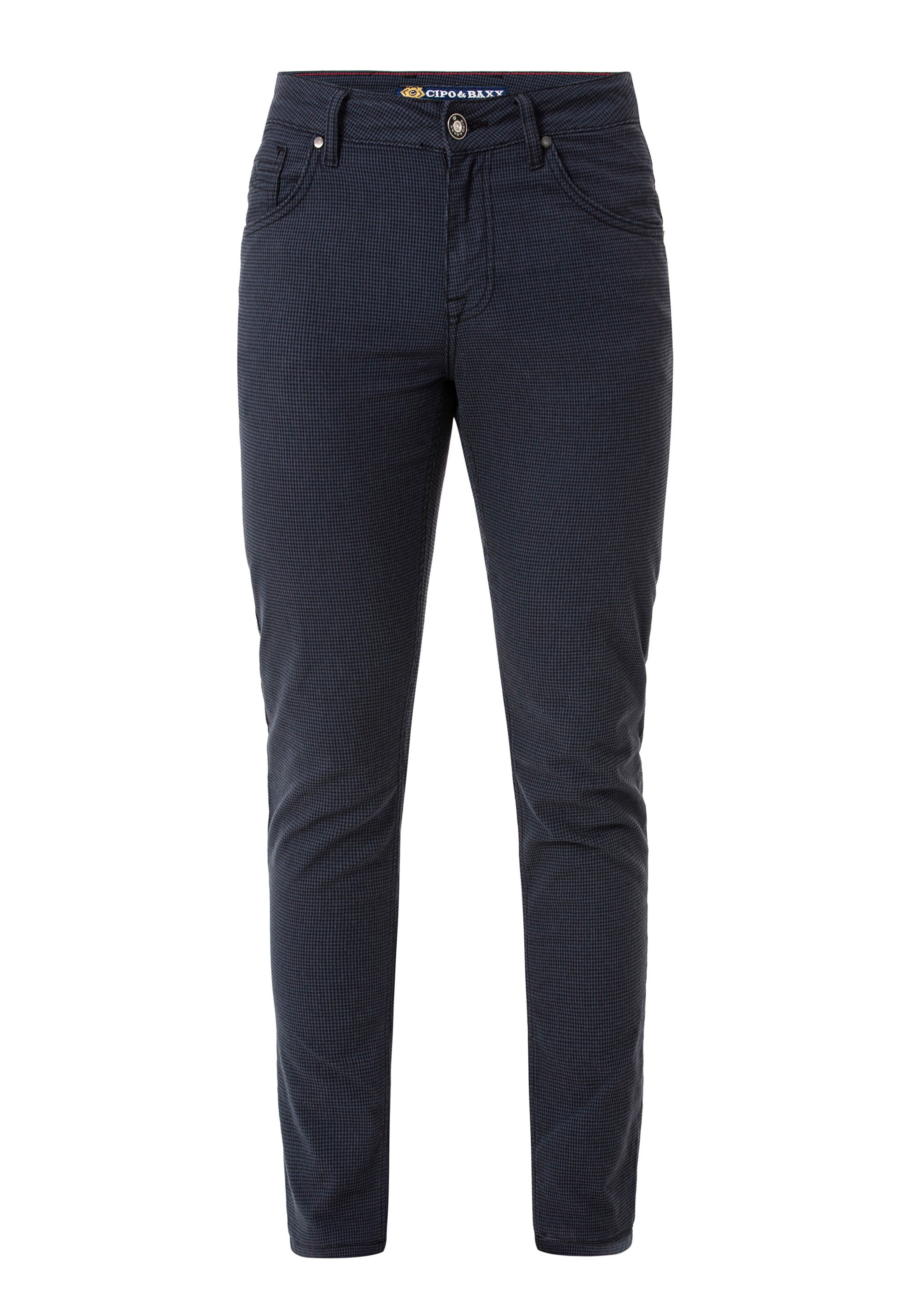 CIPO & BAXX Slimfit Chino in Blauw: voorkant