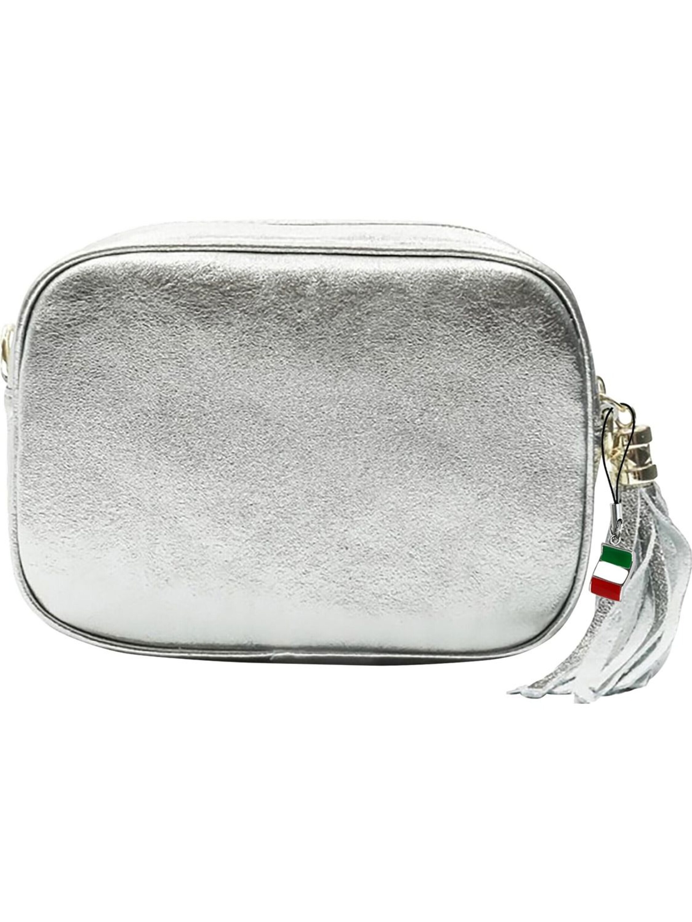 Florence Schultertasche‌‌‌‌ in Silber: Vorderseite