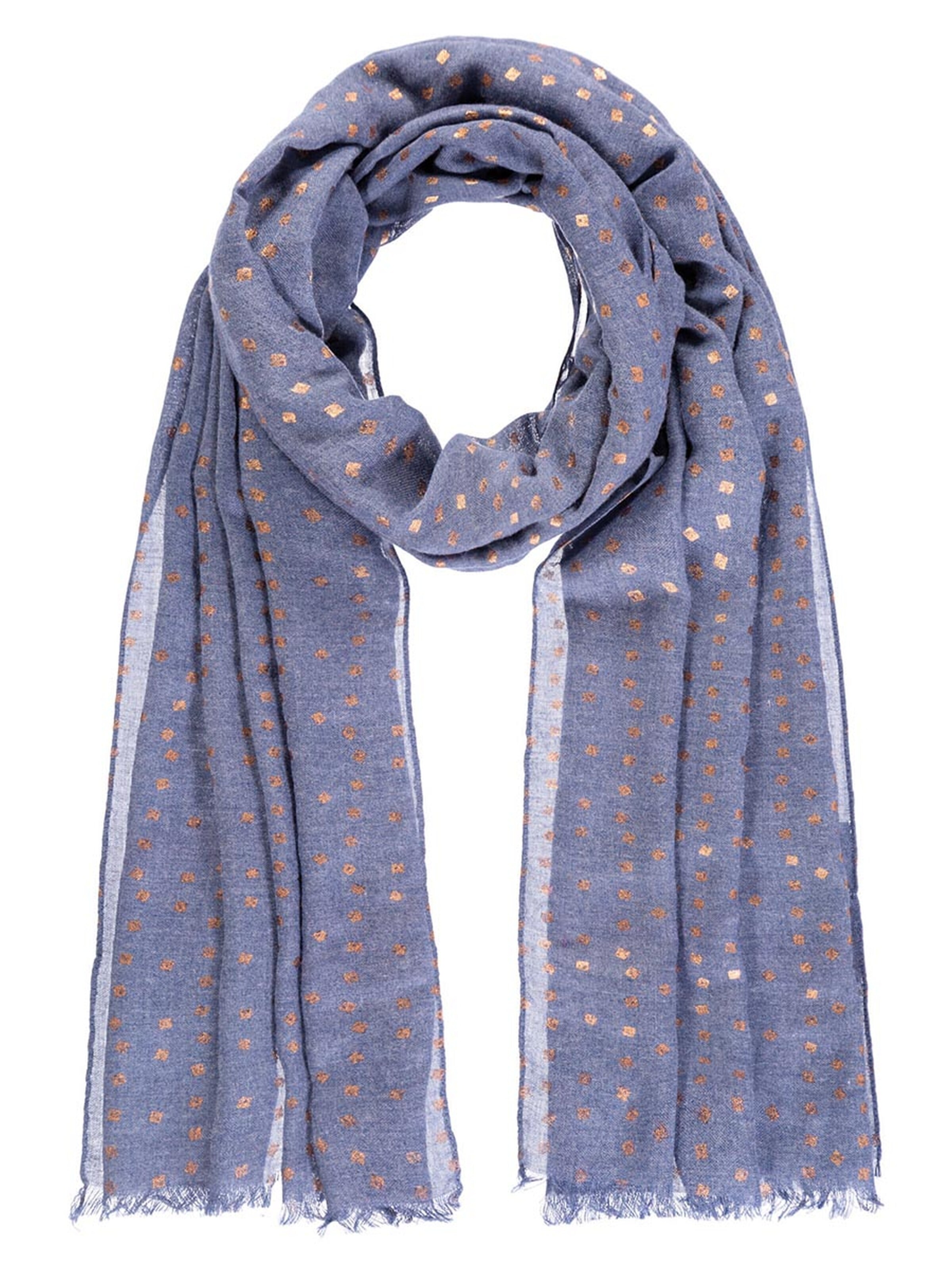 Passigatti Tuch 'Schal Folienprint mit Diamanten'‌‌‌‌‌‌ in Grau: Vorderseite