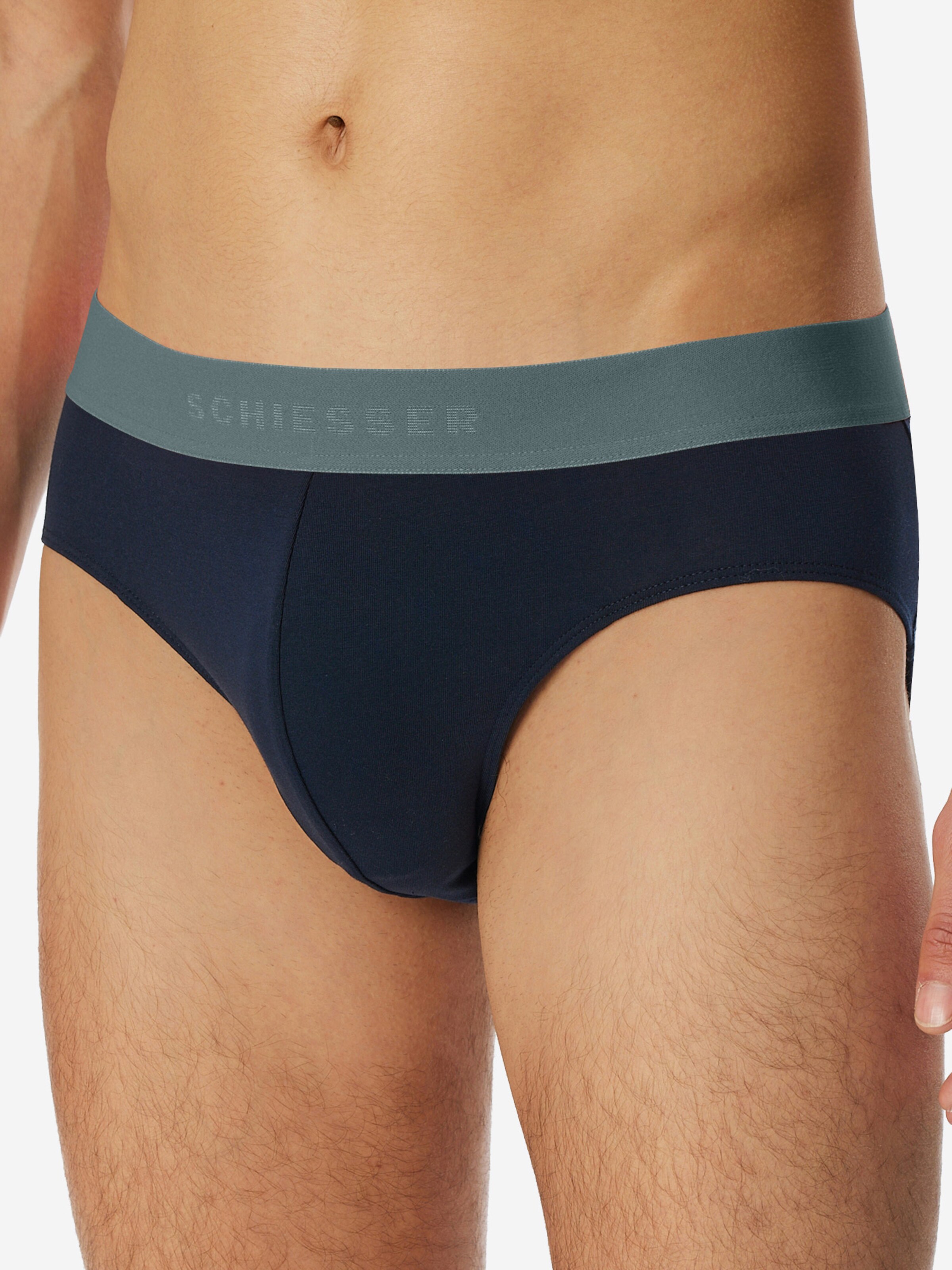 SCHIESSER Slip ' 95/5 Organic Cotton ' in Zwart: voorkant