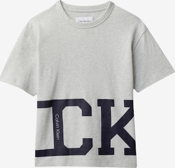 Calvin Klein Kids Shirt 'VARSITY SS T-SHIRT' in Grau: Vorderseite
