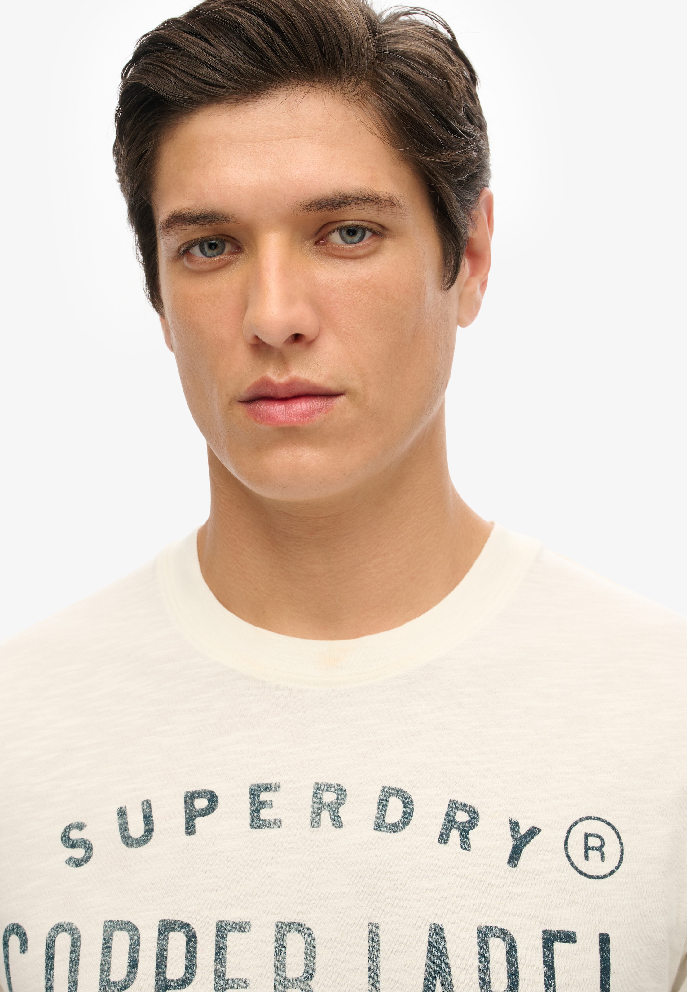 Superdry Футболка 'Copper' в Белый: спереди
