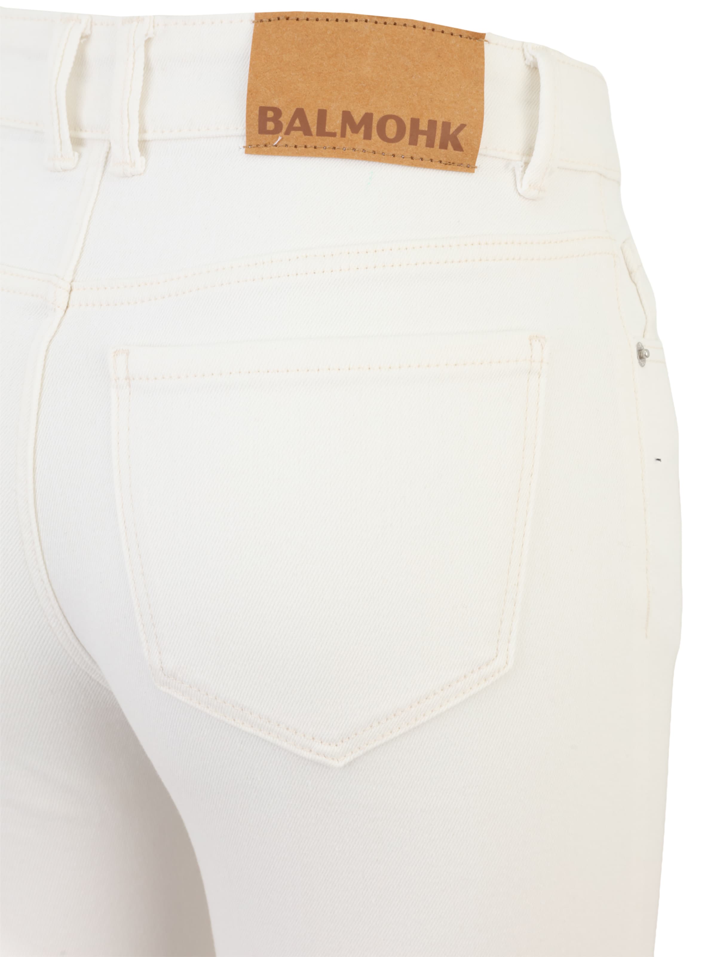 BALMOHK Flared Jeans in White