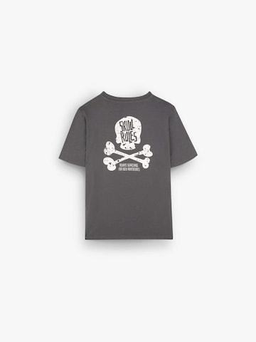 T-Shirt 'Skull Rules' Scalpers en gris
