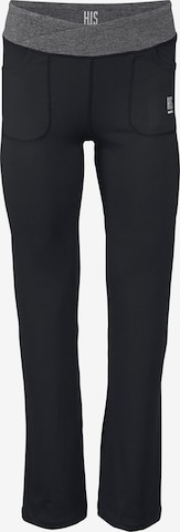 H.I.S Regular Pants in Black: front