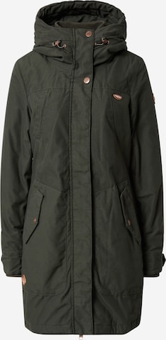 Ragwear Winter Parka 'JANNISA' in Green: front