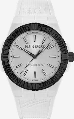 Plein Sport Uhr 'Laserstrike' in Weiß: Vorderseite