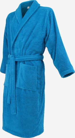 celodoro Bademantel lang 'Home & Spa Collection' in Blau: Vorderseite