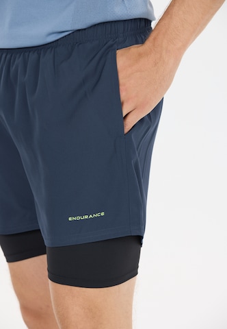 ENDURANCE Regular Sportbroek 'Kros' in Blauw