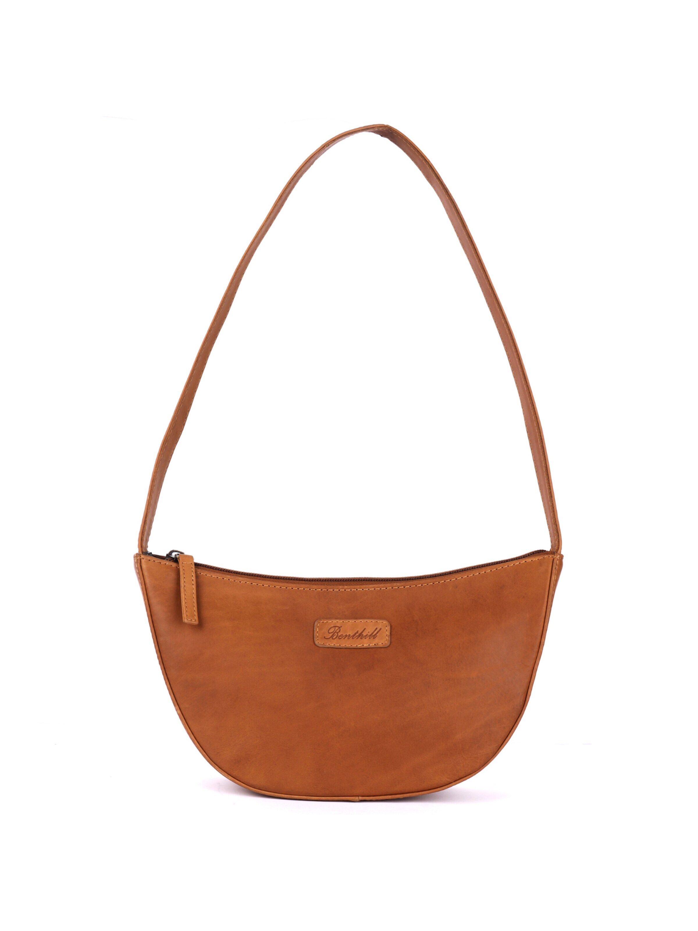 Benthill Schultertasche‌ in Braun: Vorderseite