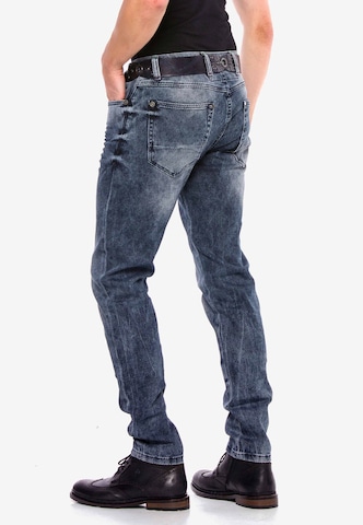 CIPO & BAXX Slimfit Jeans 'Gridlock' in Blauw